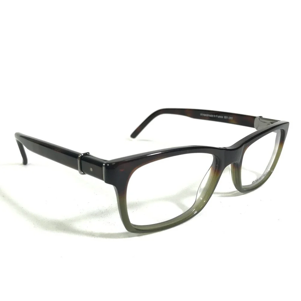 Robert Marc Eyeglasses Frames 831-260 Brown Green Rectangular Full Rim 50-18-140